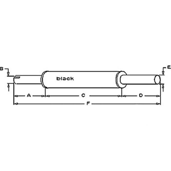 Aftermarket New Muffler Fits Massey Ferguson Industrial 90 37" Long 2.25" O.D. 190435M92 - main